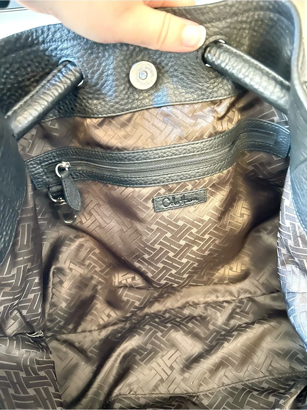 Cole Haan Leather Black Purse | Village Hobo Shoulder Bag